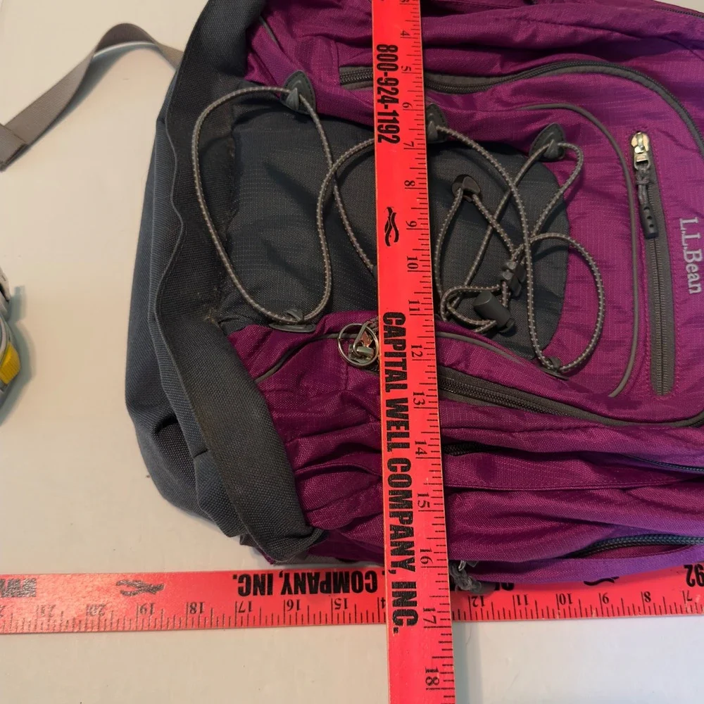 LL Bean Turbo Transit Backpack Purple Dark Orchid Laptop School Pack Bag XL